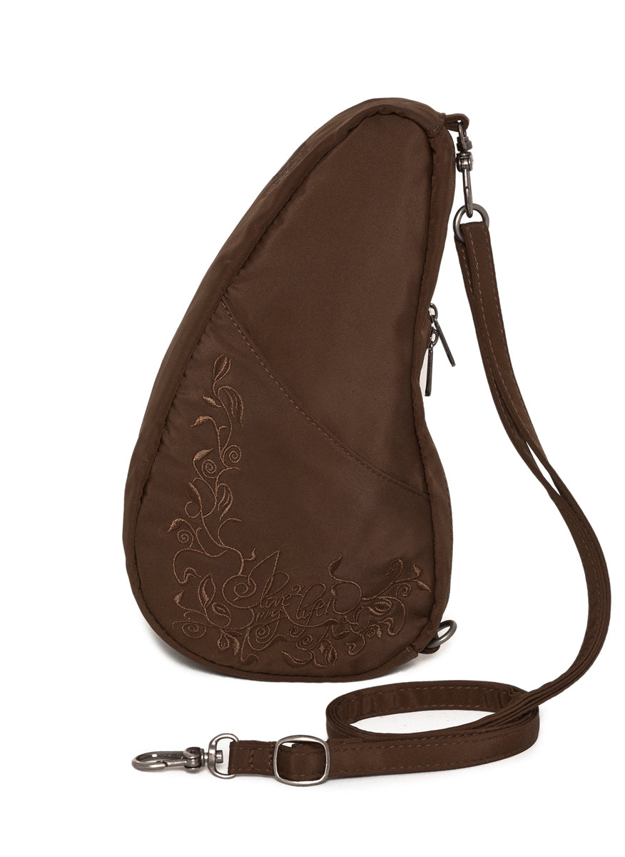 AmeriBag 10" Microfiber "Love My Life" Baglett (Chocolate)