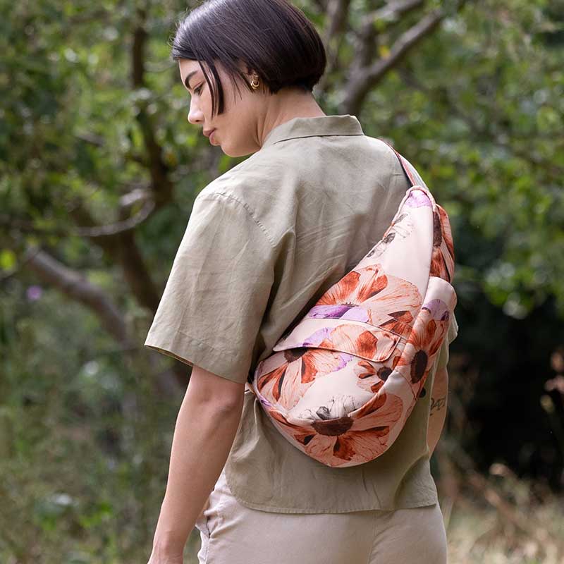 AmeriBag Small Healthy Back Bag Tote Prints and Patterns (Oshibana)