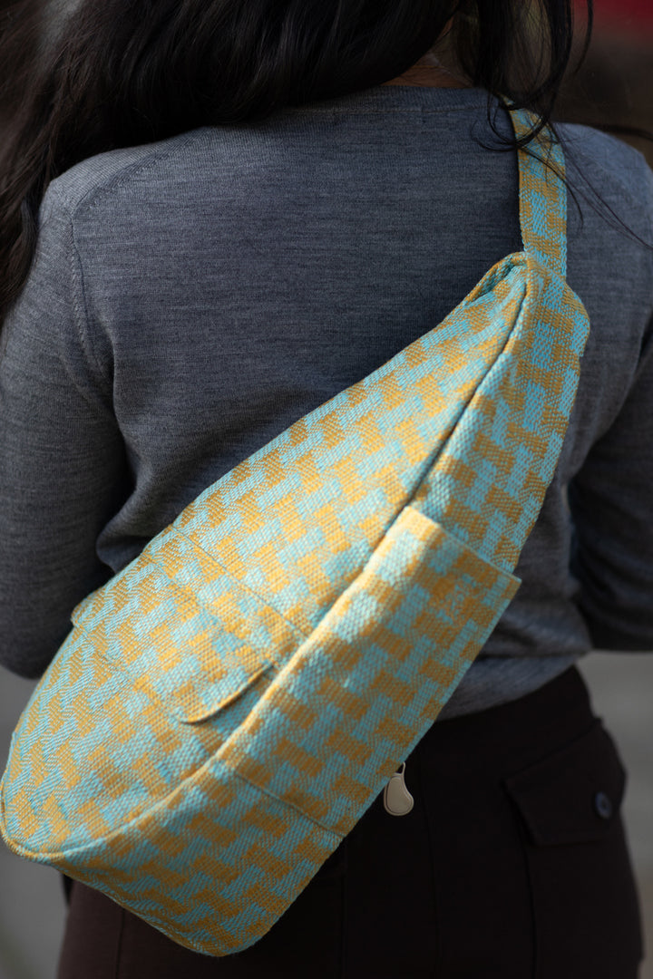 AmeriBag 17" Special Edition Healthy Back Bag Tote® (Basketweave Aqua)