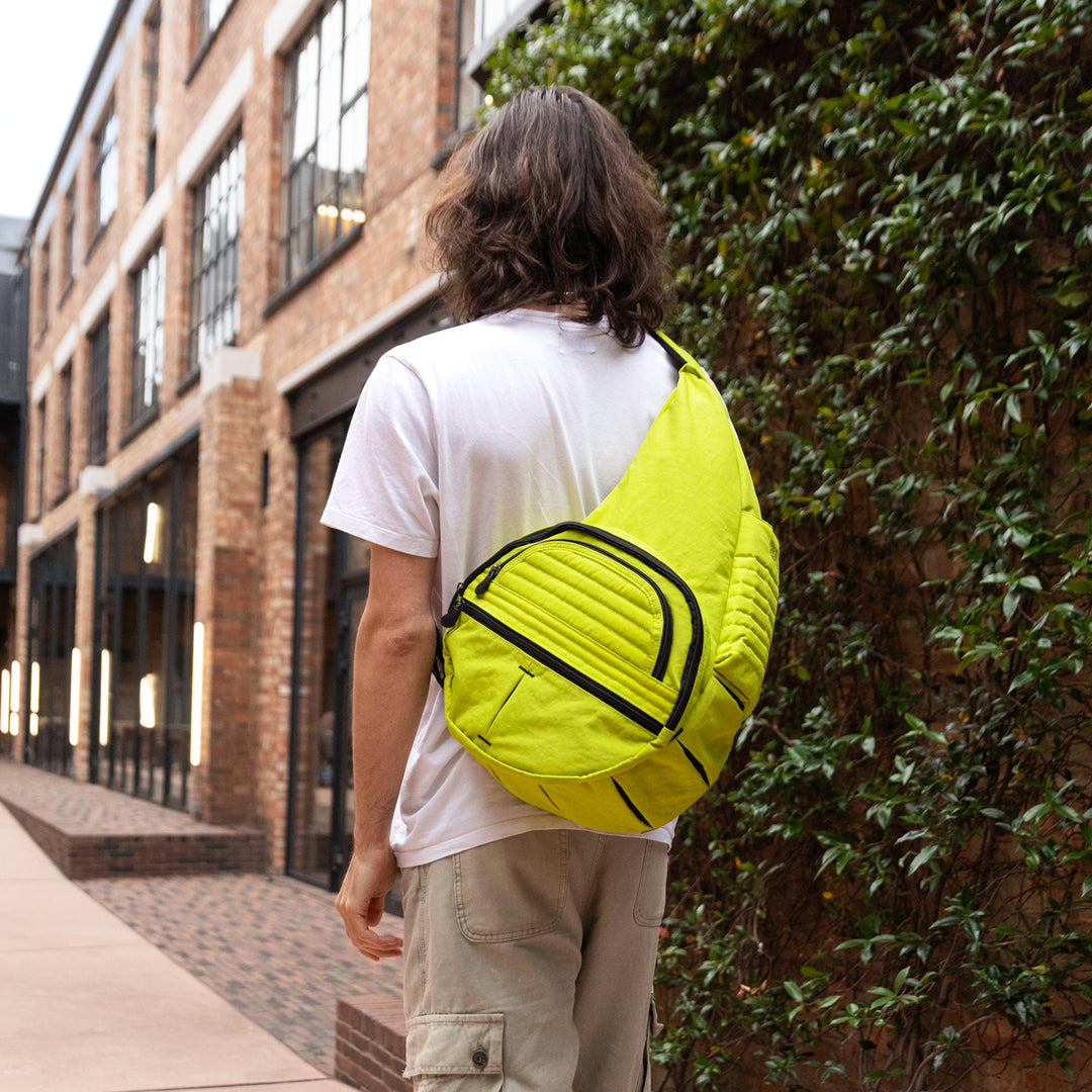 AmeriBag 21" Nylon "Carry-All" Healthy Back Bag Tote® (Lime Zest)