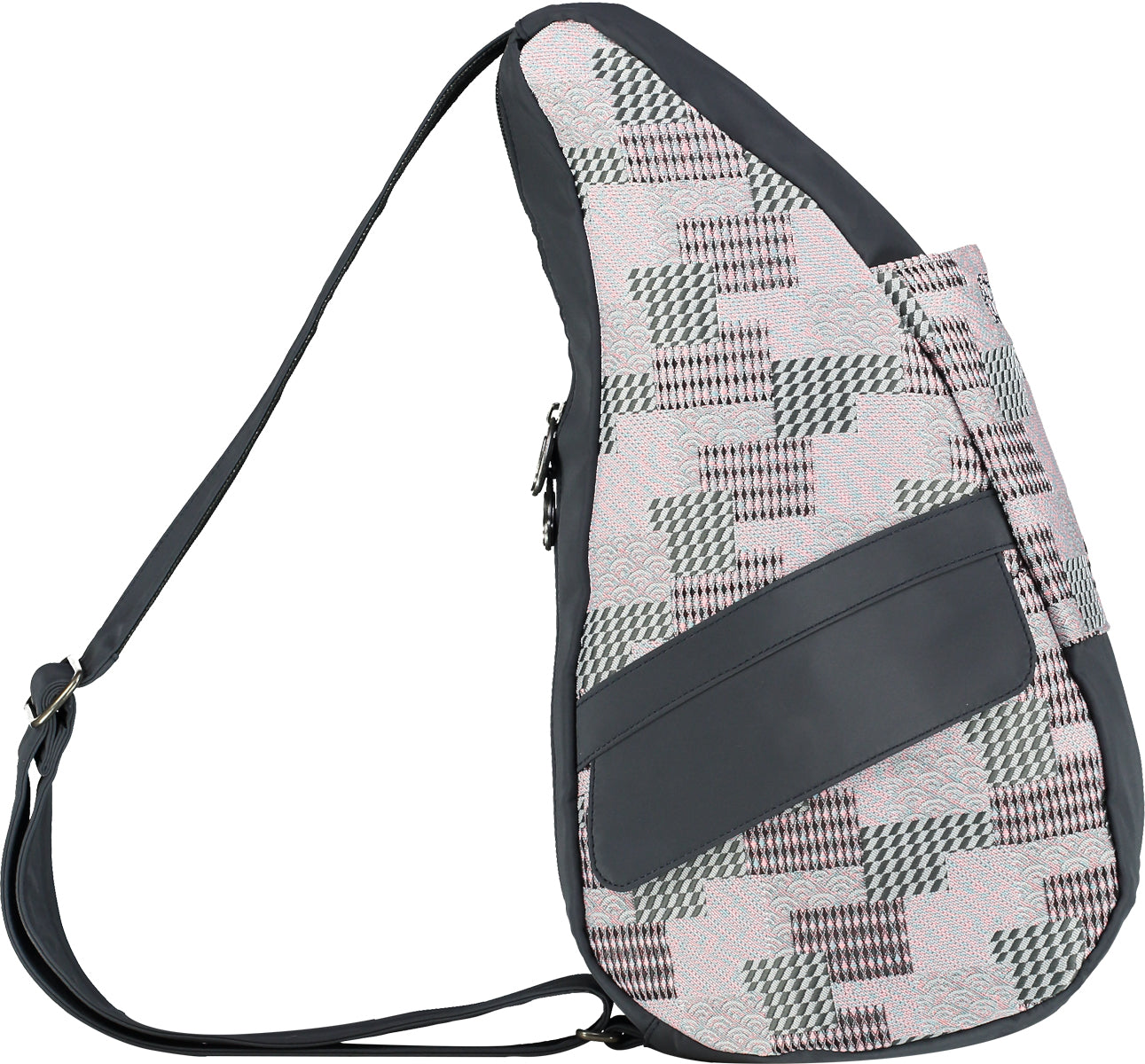 AmeriBag Small Healthy Back Bag Tote Prints and Patterns (Slate Pastel Patchwork)